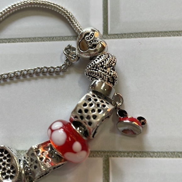 Disney Mini Mouse Silver Charm Bracelet - Picture 7 of 11